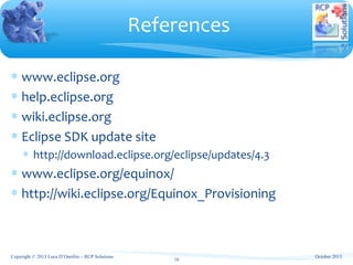 Eclipse Training - RCP & Industrialization | PPT