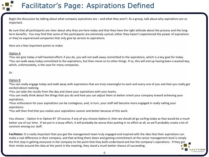 aspiration examples if you aspire