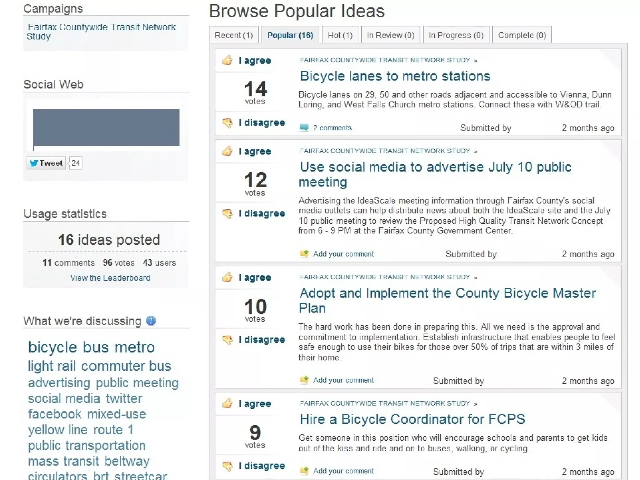 Public outreach

County of Fairfax, Virginia

Department of Transportation

26

 