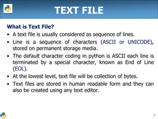 Python file handling | PPT