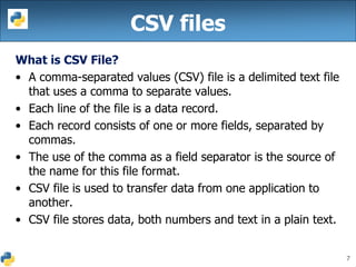 Python file handling | PPT