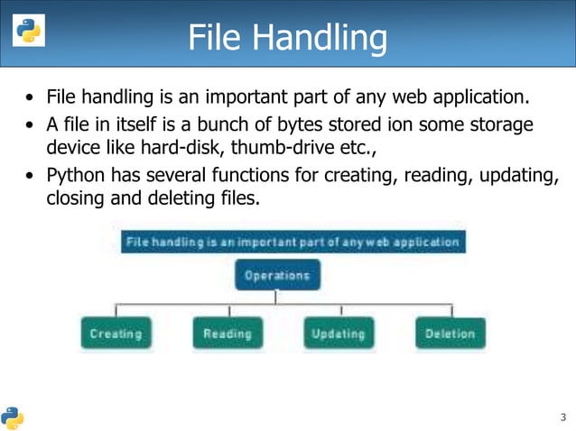 Python file handling