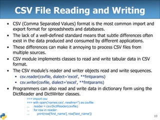Python file handling | PPT