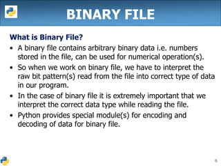 Python file handling | PPT