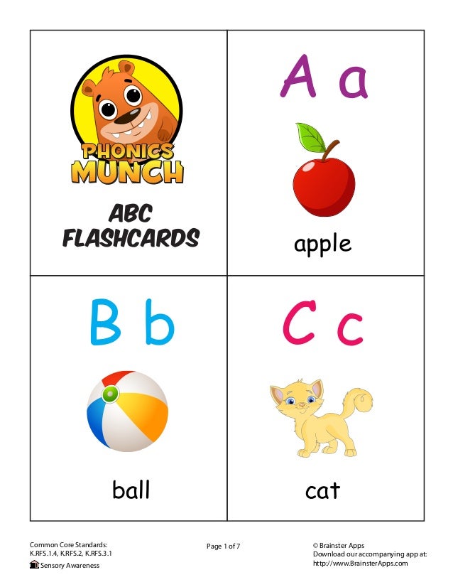 Abc Alphabet Flashcards