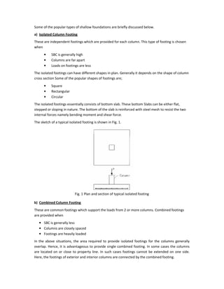 Design of isolated Reinforced concrete footing | PDF