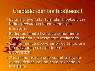 5. formulacion de hipotesis PPT