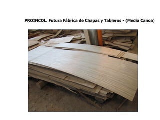 PROINCOL. Futura Fábrica de Chapas y Tableros - (Media Canoa)
 