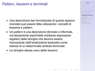 Linguaggi Formali e Compilazione: Frontend