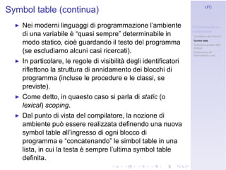 Linguaggi Formali e Compilazione: Frontend