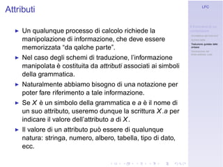 Linguaggi Formali e Compilazione: Frontend