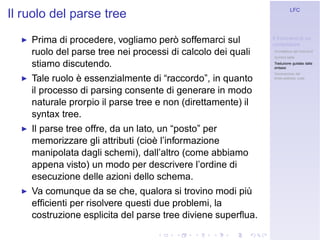 Linguaggi Formali e Compilazione: Frontend