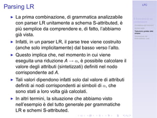 Linguaggi Formali e Compilazione: Frontend