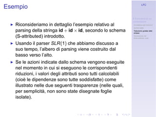 Linguaggi Formali e Compilazione: Frontend