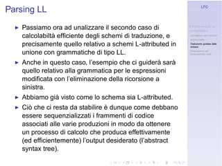 Linguaggi Formali e Compilazione: Frontend