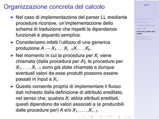 Linguaggi Formali e Compilazione: Frontend