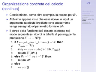 Linguaggi Formali e Compilazione: Frontend