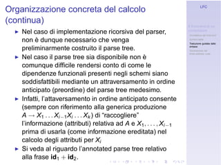 Linguaggi Formali e Compilazione: Frontend