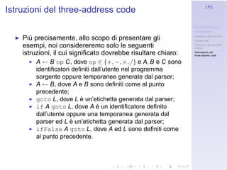 Linguaggi Formali e Compilazione: Frontend