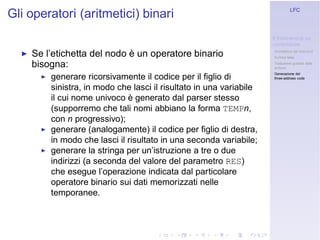 Linguaggi Formali e Compilazione: Frontend