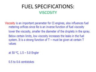 FUEL SPECIFICATIONS:
VISCOSITY
20-May-21 22
 