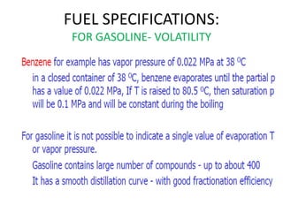 FUEL SPECIFICATIONS:
FOR GASOLINE- VOLATILITY
20-May-21 27
 