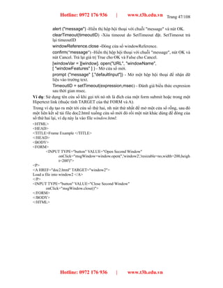 Giáo trình javascript | PDF