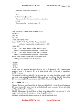 Giáo trình javascript | PDF