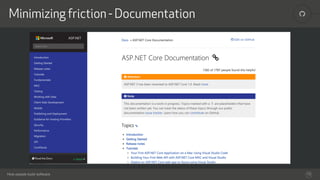 How people build software
!Minimizing friction - Documentation
13
 