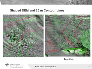 Shaded DEM and 20 m Contour Lines Terminus 