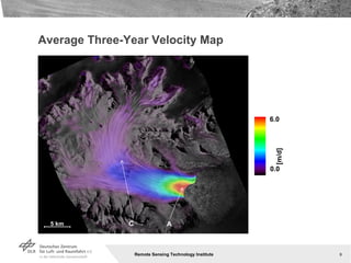 Average Three-Year Velocity Map 0.0 6.0 [m/d] 5 km A C 