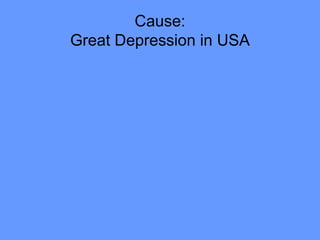 Cause: Great Depression in USA 