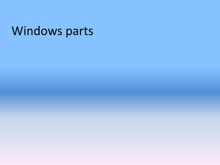 Windows parts
 