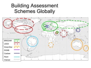 Building Assessment Schemes Globally BREEAM LEED GreenStar DGNB Casbee Aqua Interest 
