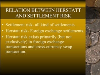 Hershatt Risk 5 Herstatt Risk And Collapse Of Herstatt Bank | PPT