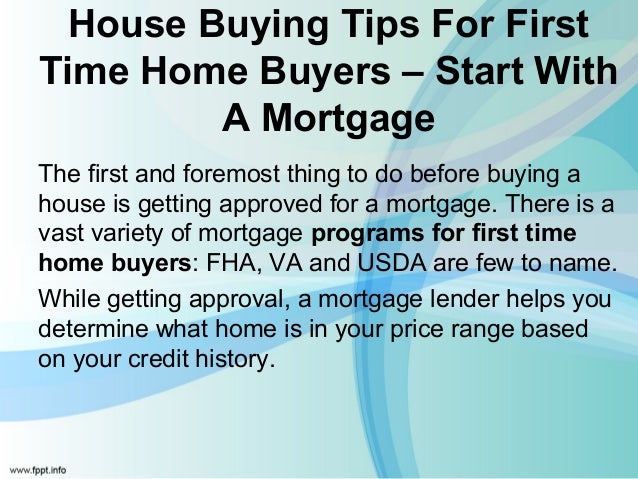 Best options for first time home buyers