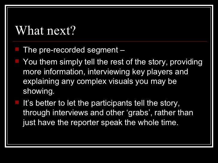 News script format picture