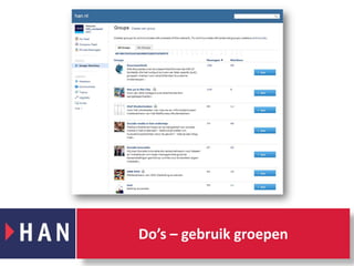 Do’s – gebruik groepen