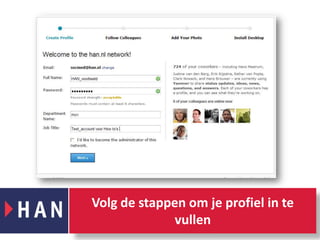 Volg de stappen om je profiel in te vullen