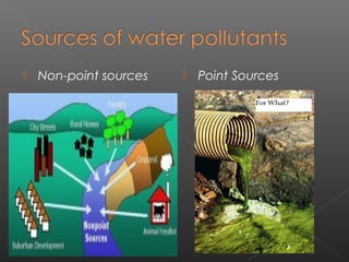    Non-point sources      Point Sources
 