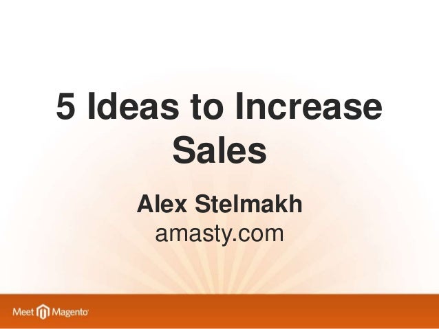 increase sales slideshare