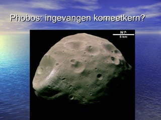 Phobos: ingevangen komeetkern?Phobos: ingevangen komeetkern?
 