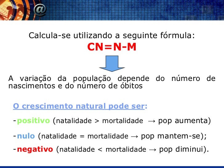 Como Se Calcula A Taxa De Crescimento Natural