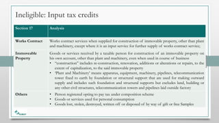 Accolet - input tax credits under India GST