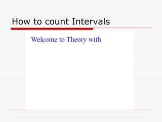 How to count Intervals 