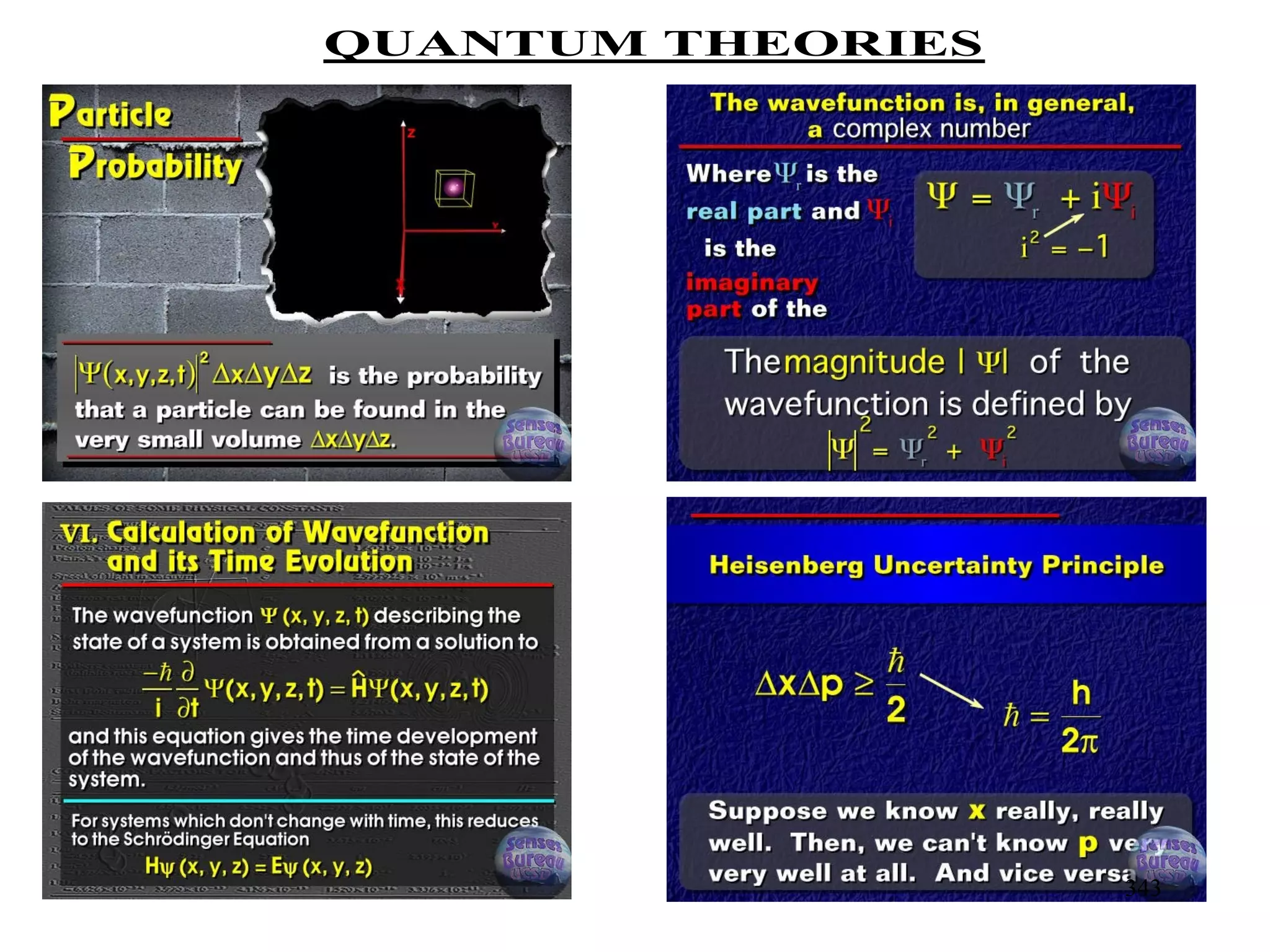 QUANTUM THEORIES
343
 