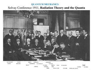 Solvay Conference 1911, Radiation Theory and the Quanta
240
QUANTUM MECHANICS
 