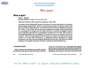 Spin
QUANTUM THEORIES
QUANTUM MECHANICS
SOLO
377
 