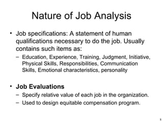 Chapter 3 job analysis | PPT