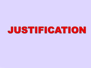 Justification | PPTX